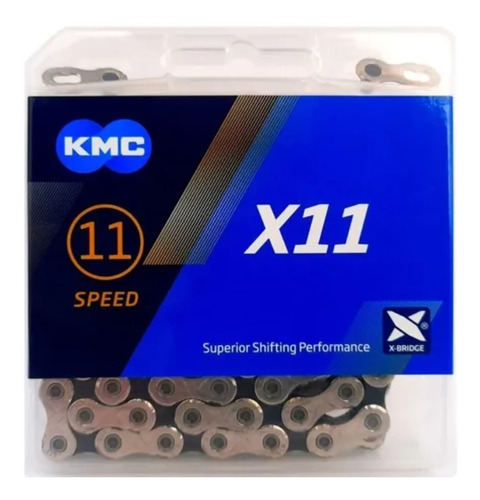 Corrente Bike Kmc X11 11 Velocidades Prata