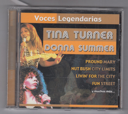 Tina Turner/donna Summer Voces Legendar Cd Original Qqf. Mz