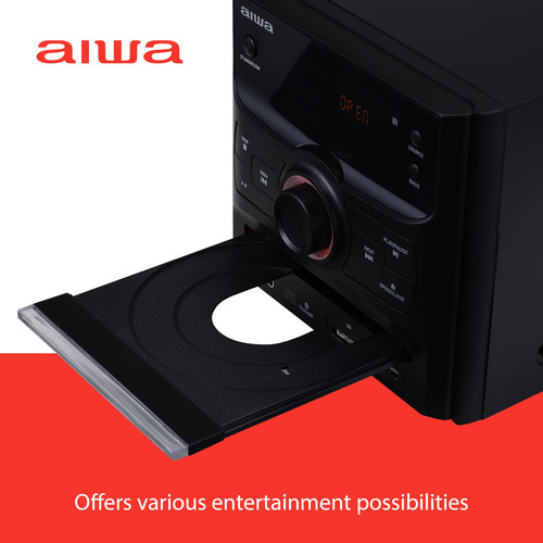Micro System Aiwa Bluetooth De 60 W Con Altavoces De Estante