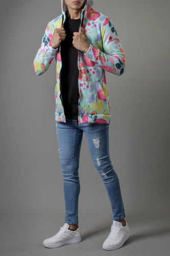 Imagen 4 de 4 de Campera Estampada No End 36405 Hombre