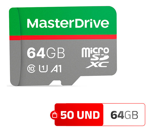 Kit 50 Cartao De Memoria 64gb Atacado Masterdrive