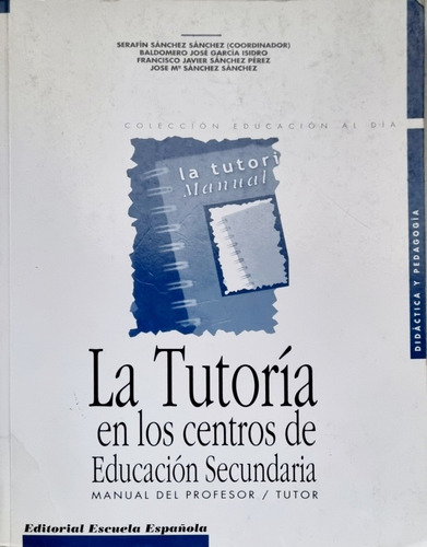 La Tutoría En Los Centros De Educación Secundaria Manual