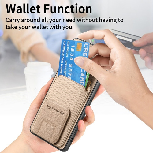 Funda For Con Soporte Plegable Y Bolsa De Tarjetas For Vivo