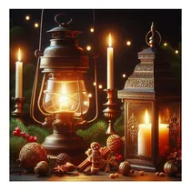 Comprar Vinilo 100x100cm Faroles Antiguos Para Cortes De Luz C2