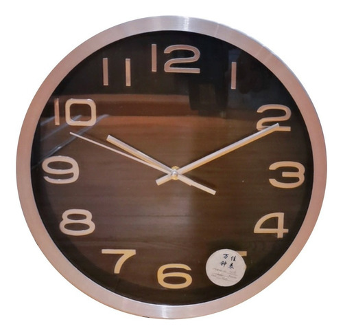 Reloj De Pared Tradicional 30cm Negro