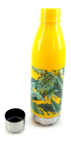Imagen 4 de 10 de Botella Estampada Plastico Y Acero Skora 700ml Tapa Rosca