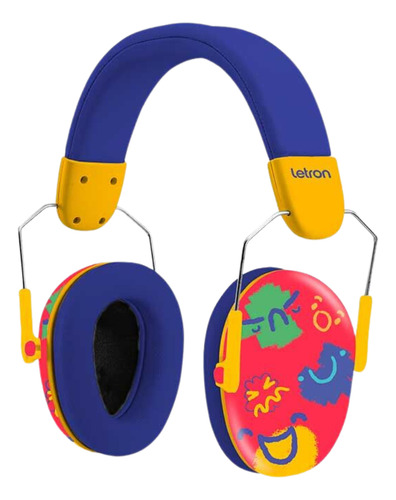 Abafador de Ruídos Infantil Letron Color Joy Leonora – Proteção Auditiva com Conforto e Estilo