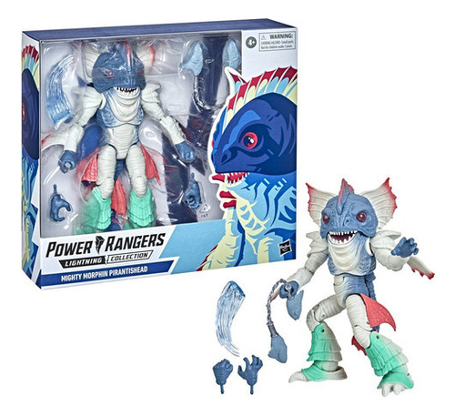 Figura Power Rangers Mighty Morphin Pirantishead Hasbro 4