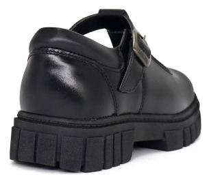 Zapato Escolar De Cuero Pariss 25q1.beb-n Negro