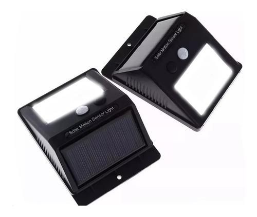 Imagem 3 de 5 de Arandela Luminária 30 Led Energia Solar Sensor De Presença