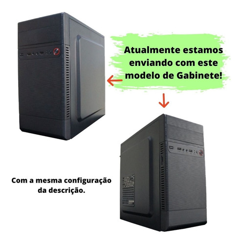 Imagem 3 de 6 de Computador Pc Completo Intel I5 4gb Ssd 120gb Win10 Monitor