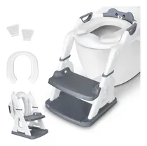 Comprar Baño Asiento Entrenador Infantil Para Niños Con Escaleras Hanji Color Gris Baño Entrenador Infantil