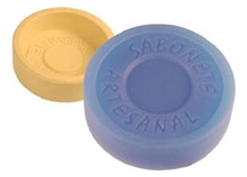 Molde De Silicone Artesanal Redondo Para Velas E Sabonetes