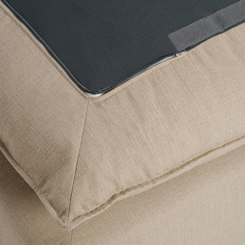 Sofá Seccional Rosen Shanklin Izquierdo 3 Piezas Tela Beige