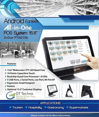  Computador All In One Touch 15,6  3nstar Pta0156,p/ventas 