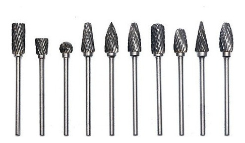 Juego De 10 Brocas De Tungsteno Dremel Micro Grinding