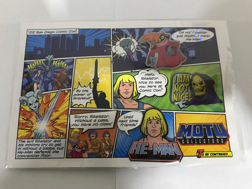 Pin Set 3 Motu He-man Skeletor Orko Sdcc 2022 Amos Universo