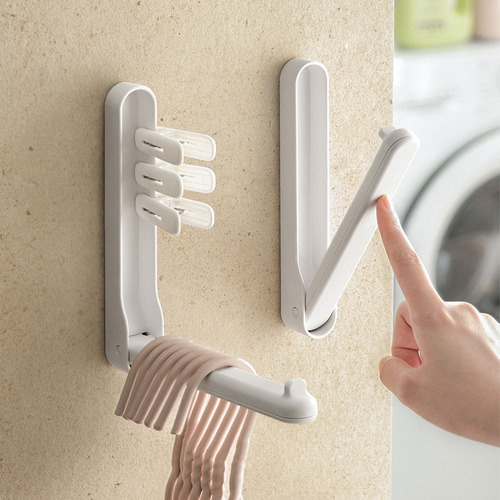 Percha Plegable, Montada En La Pared, Retráctil, Para