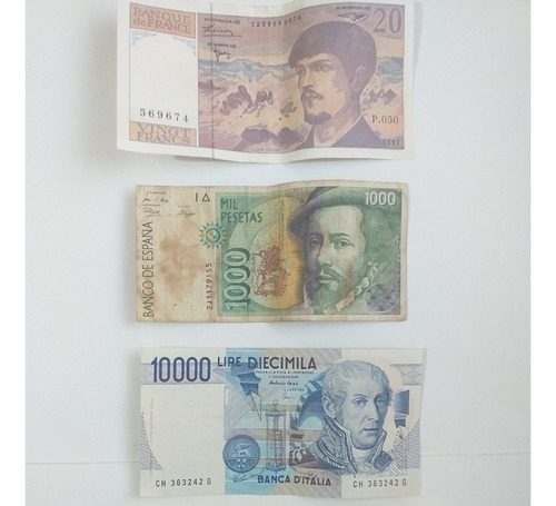 Colección De Billetes Y Monedas Antiguas - De Varios Países (Usado)