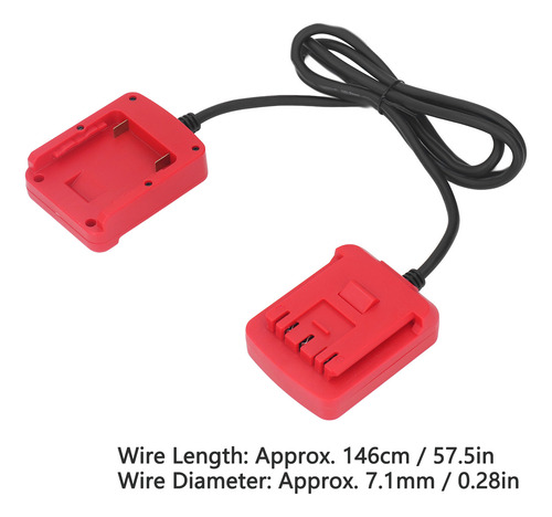 Adaptador De Batería, Cable De Extensión, Convertidor De Her