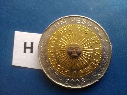 Moneda Año 2008 De 1 Peso De La República Argentina (Usado)