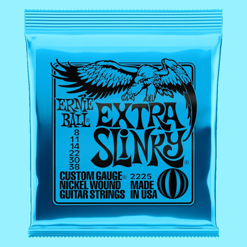 Encordoamento Guitarra 008 Ernie Ball Extra Slinky 2225