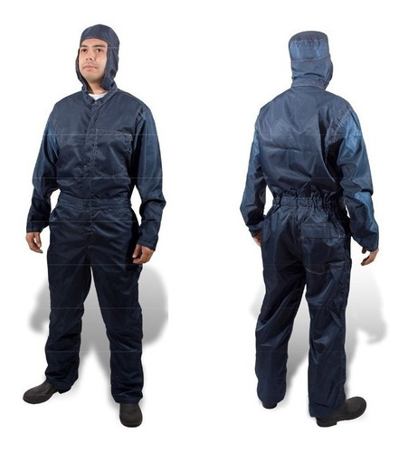 Overol Antiestático Azul Marino -clase1000- Jyrsa *stk-6000*