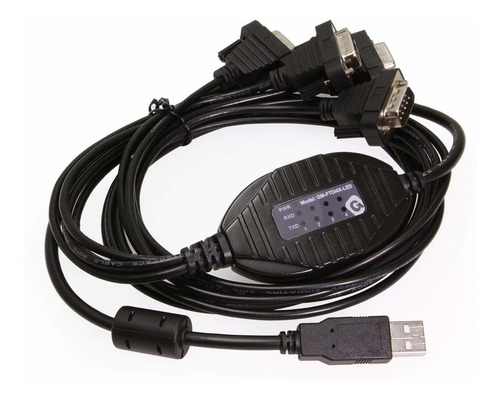 Gearmo Adaptador Chip Rs232 Usb Ftdi 4 Puerto Led Estado