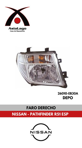 Faro Derecho E Izquierdo Nissan Pathfinder R51 Española