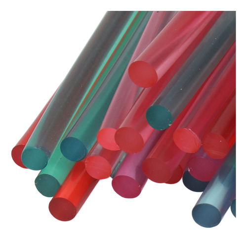 30 Barras De Pegamento Caliente De Colores, Fuerte Adhesión