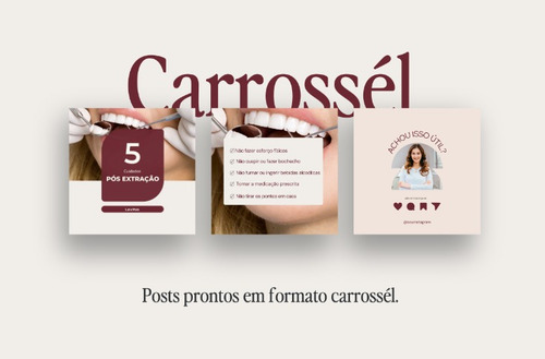 Pack Template Canva Sofisticado Insta Dentista Odontologia