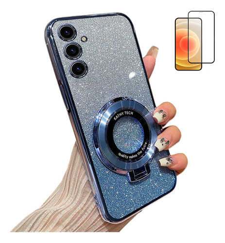 Funda Para Samsung M1 2 3 4 5g Polvo Flash+mica