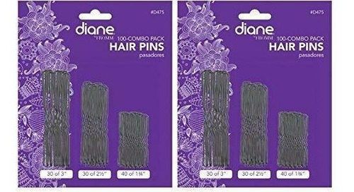 Horquillas - Horquillas - Diane Hair Pins Assorted Size, Bla