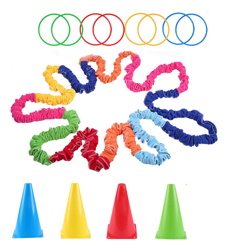 Set De Juego Con Anillos Elásticos Para Lanzar Cuerdas Para