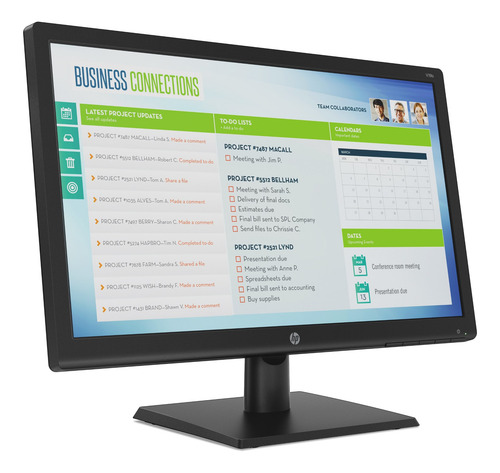 Monitor HP V19B led 18.5" preto 100V/240V