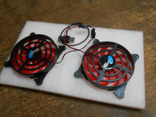 Cooler Ventilador Redondo Noga 95mm  (2 Uni.) Impecables !!!