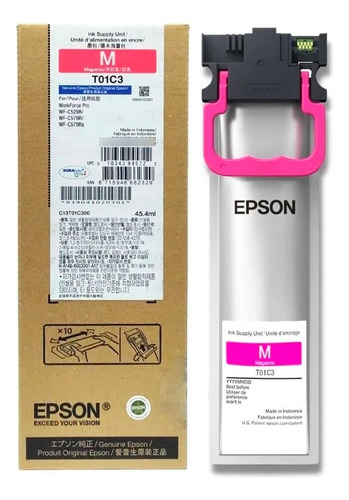 Tinta Epson T01c320 Para Workforce Wf-c529r / C579r Magenta