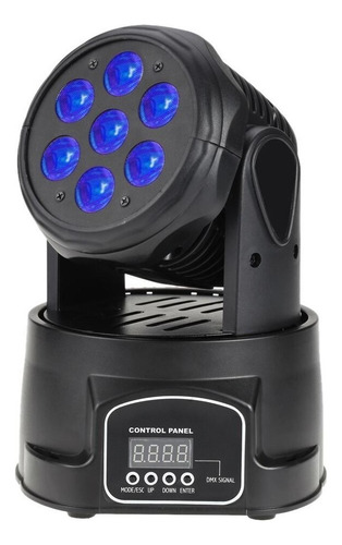 7x Cabeza Móvil Robot Led Dmx Rgb