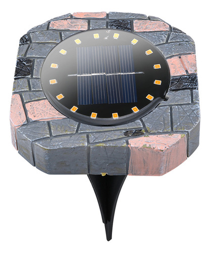 Q 16 Luces Led Solares Subterráneas Para Jardín Enterrado, C