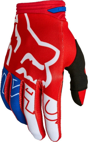 Zonazero Fox Guantes Motocross 180 Skew Glove White/red/blue Talle M