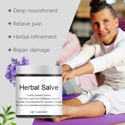 Pomada En Crema De Hierbas De Consuelda Orgánica, 1 Unidades