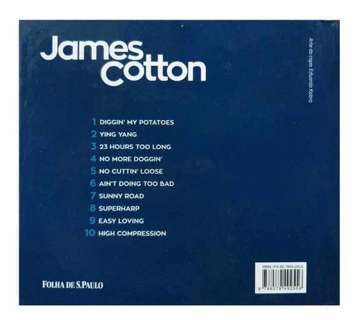 Livro Físico Com Cd Coleção Folha Soul & Blues Volume 29 James Cotton