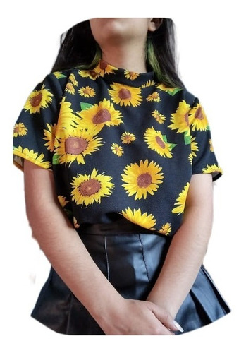 Bonitas Blusas De Girasoles De Buena Calidad