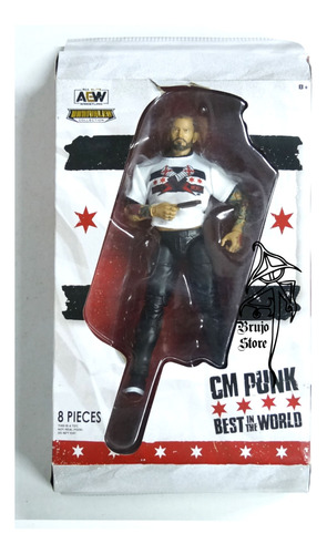 Wwe Aew Elite Cm Punk Best In The World Set 17cm Brujostore