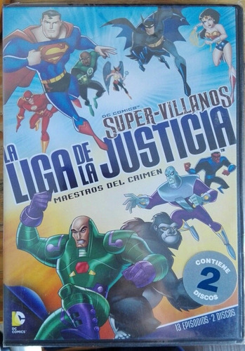 Dvd Liga De La Justicia Super Villanos Maestros Del Crimen