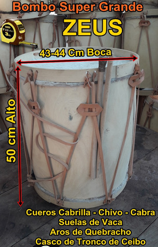 Imagen 2 de 5 de Bombo Leguero Criollo Super Grande Directo Fabrica-zeus