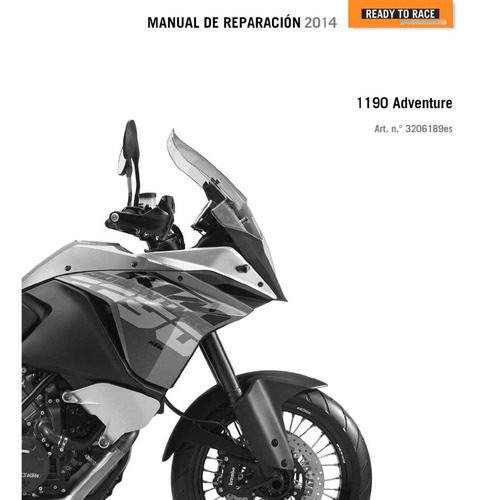 Manual De Reparacion/ Taller Ktm 1190 En Español