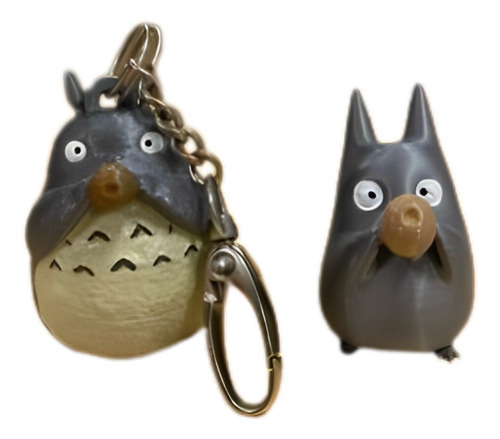 Llavero De Mi Vecino Totoro + 1 Totoro Pequeño- Impresion 3d