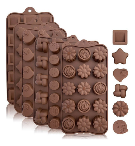 A 6 Molde Silicon Corazón Esfera Reposteria Fondant Chocol