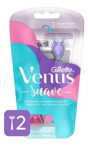 Gillette Venus Suave Triple Hoja Pack X 2